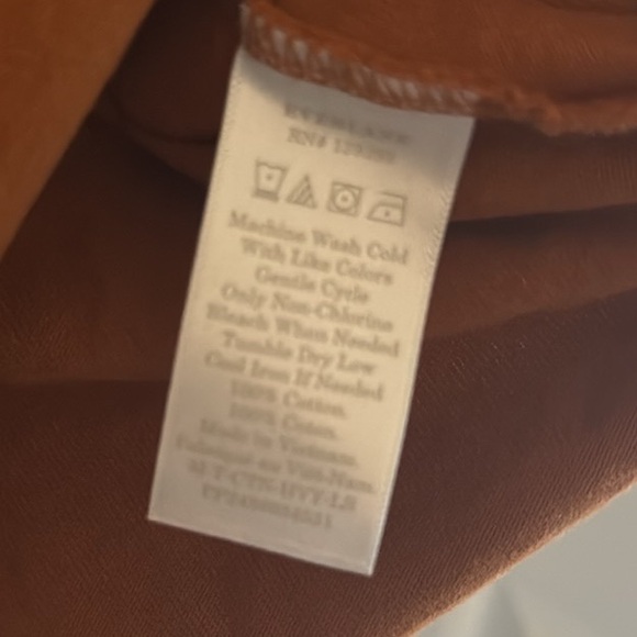 Everlane Women’s Long Sleeve crew neck Tshirt 100%cotton long sleeve size Small - Picture 5 of 9